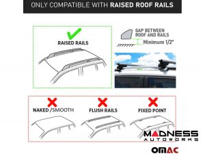 Ford Bronco Sport Roof Rack Cross Bars - for models w/ factory roof rails - Black - 2021-2024